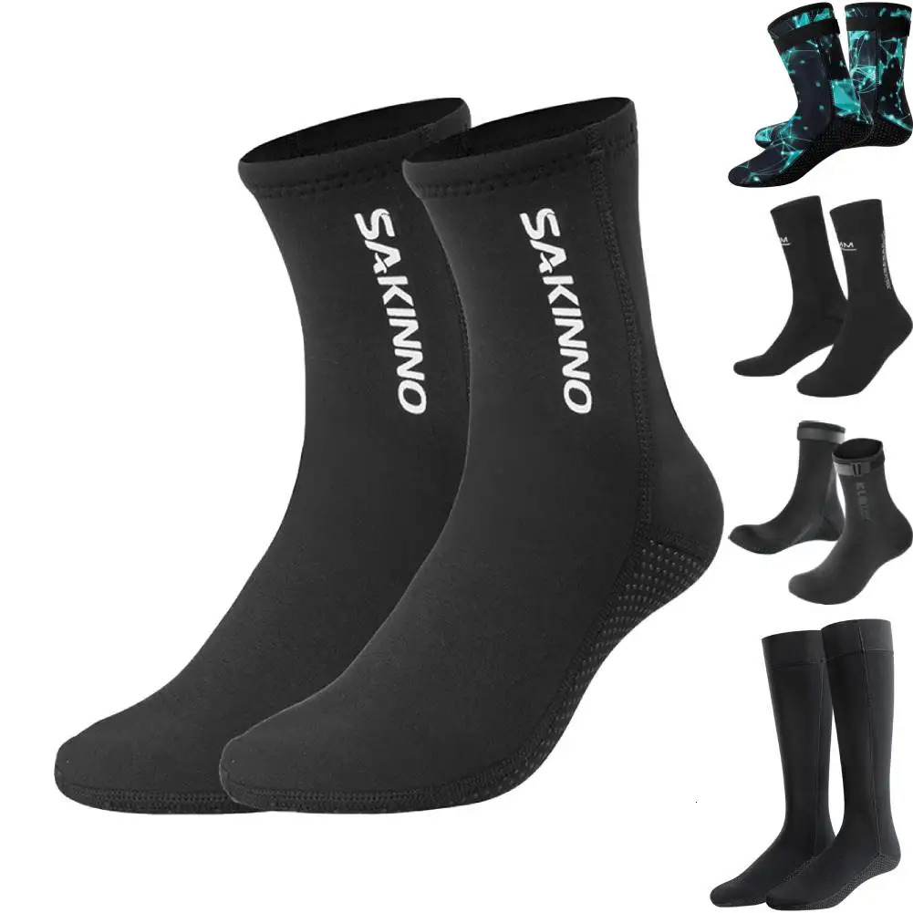 3mm Diving Neoprene Socks Boots Water Shoes Anti Slip Beach Unisex Warm Wetsuit Shoes Snorkel Surfing Swim Socks for Men Women 250221