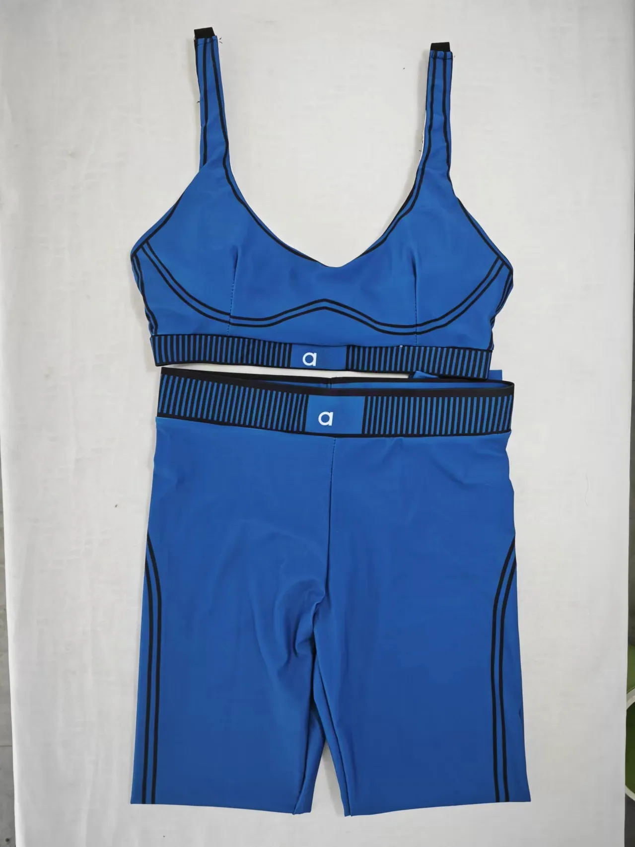 A45 Womens Yoga Outfit Suits Vest Sleeveless Tops Pants Trousers Close-Fitting Sport Gym Running Long Pant Elastic High Waist Sportwear