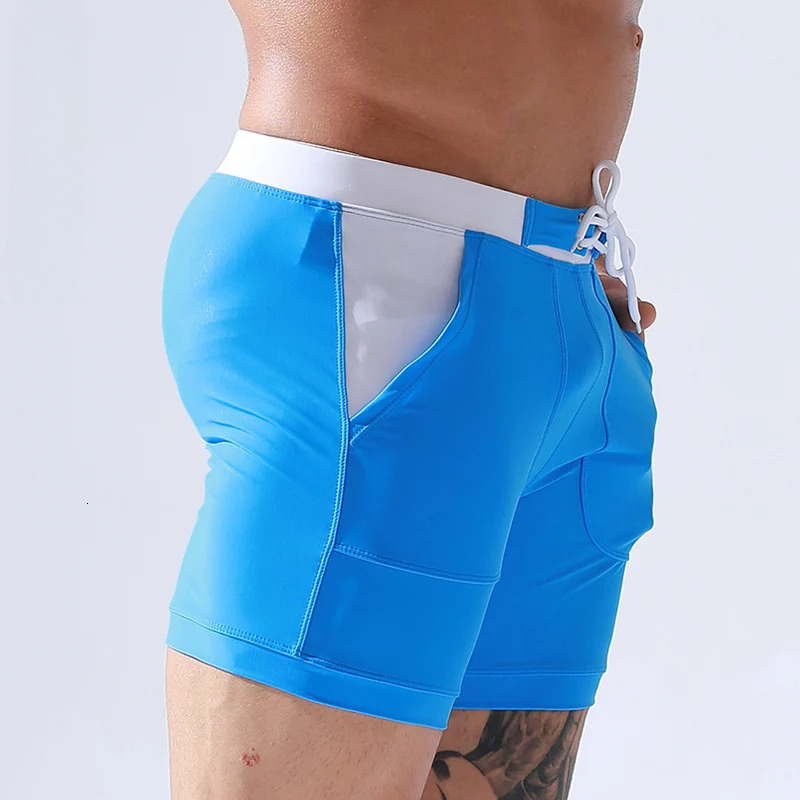 Summer New Men's Shorts Designer Swim Shorts Quick Drying Breathable Swim Shorts Drawstring Pocket Stretch Quarter Casual Beach Shorts