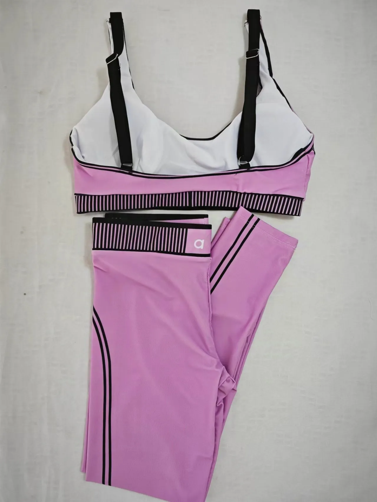 A45 Womens Yoga Outfit Suits Vest Sleeveless Tops Pants Trousers Close-Fitting Sport Gym Running Long Pant Elastic High Waist Sportwear
