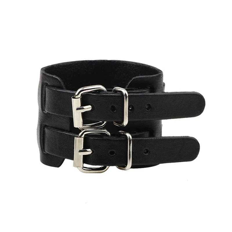Punk Hip Hop Rock PU Leather Bracelet Unisex Trendy Chain Skull Pentagram Rivet Bracelet Party Jewelry Accessories W250221