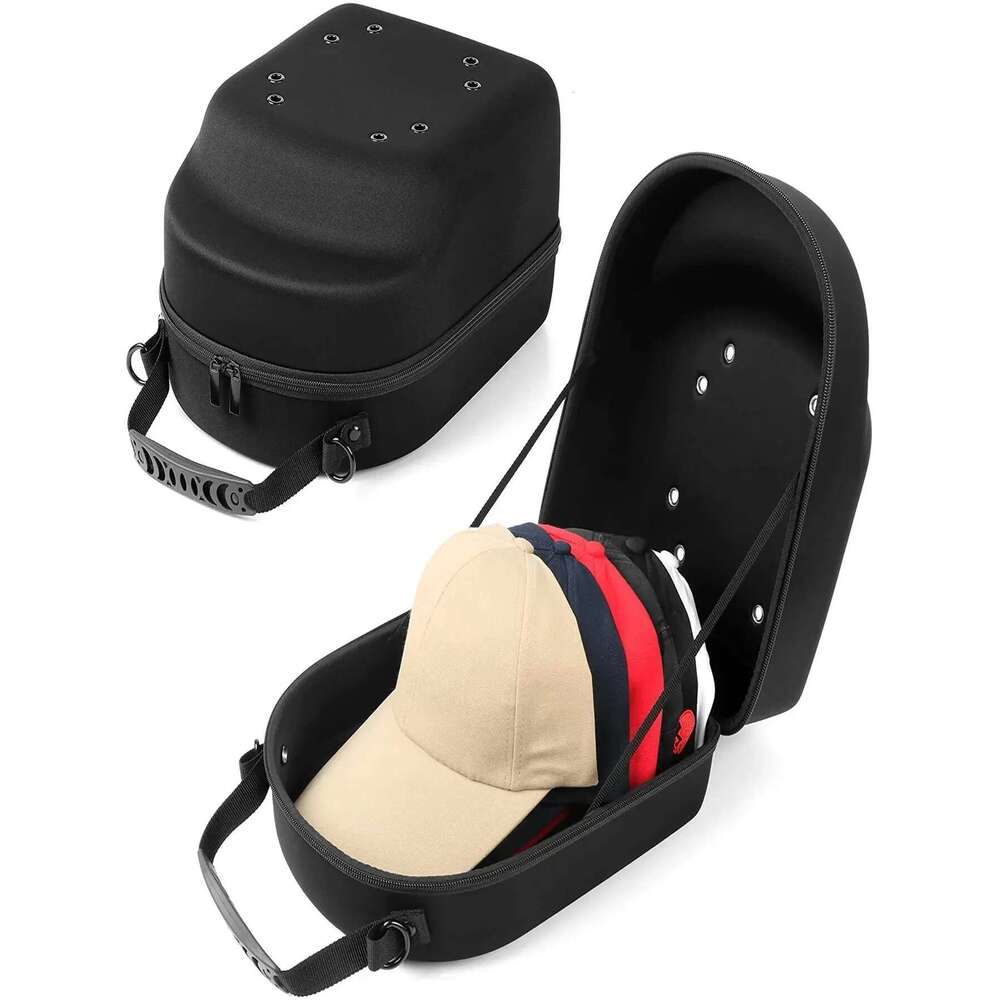 Portable Outdoor Travel Hat Carrier Case Caps Storage Hard Shell Hat Protective Box Hat Travel Case Baseball Cap Carrying Bag