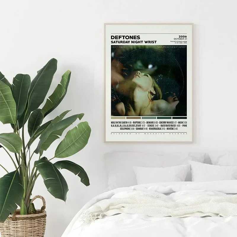 Saturday Night Wrist SiC Album Cover Deftones Band Poster Printing Canvas Oil Painting Ro He Wall Art Decoration Y250218