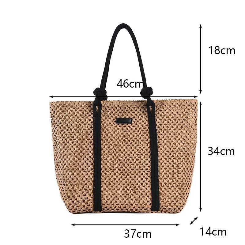 2025S Designer Elegant Ladies Str Woven Handbag Women Holiday Beach Bag Casual Shopper Tote Top-Handle Bags Fashion Underarm BagsC250222 Shoulder cros