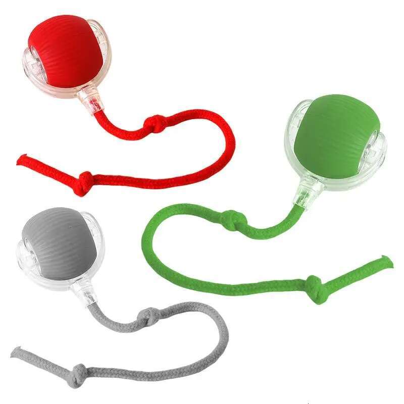 Electric Toys Automatic Rolg Ball Faux Tail Rechargeable Smart Pet Interactive Toy Dog Cat Training Imitate