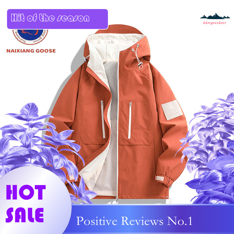 Ddmyoutdoor New Couple Hooded Stormtrooper Anti Splash Jacket Men S And Women S Outdoor Splicing Trendy Brand Street Photography Jackets