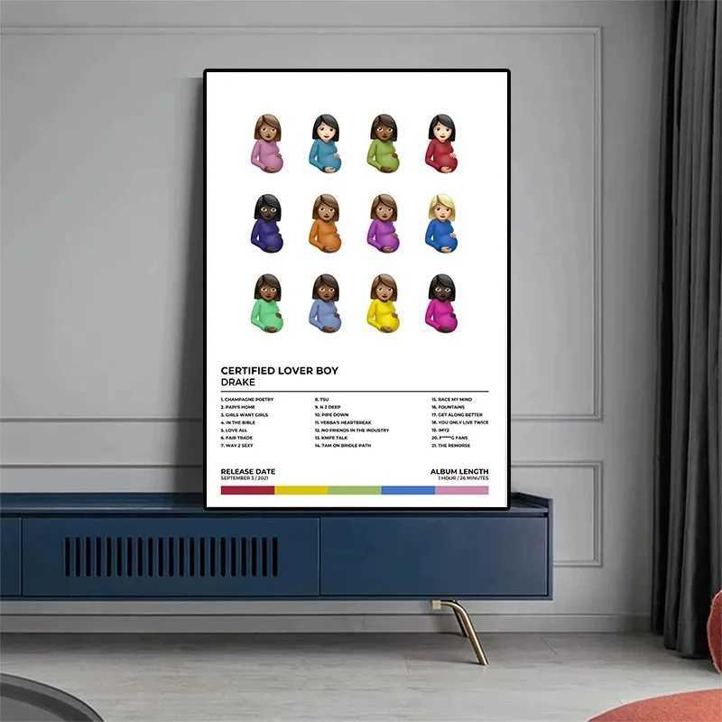 All Dog Posters Album Track List Sic Cover Hip Hop Rap Singer Scorpion Care View Canvas Printing Wall Art Ro Decoration Y250218