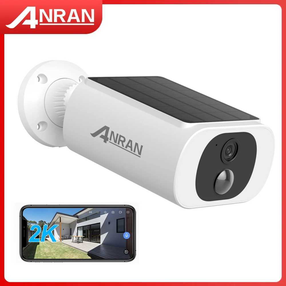 ANRAN Outdoor Solar Security Camera with Battery P 2.4G WIFI Camera Battery Cloud Storage Color Night Vision Cant Add NVR Z250222