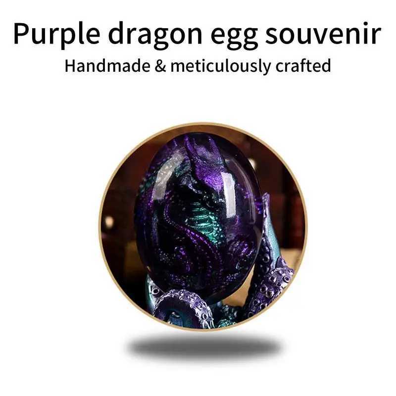 Lava Dragon Egg ple Octopus Eight Cl Base Resin Crafts To Friends For Desktop Ornaments Gifts Free shipping