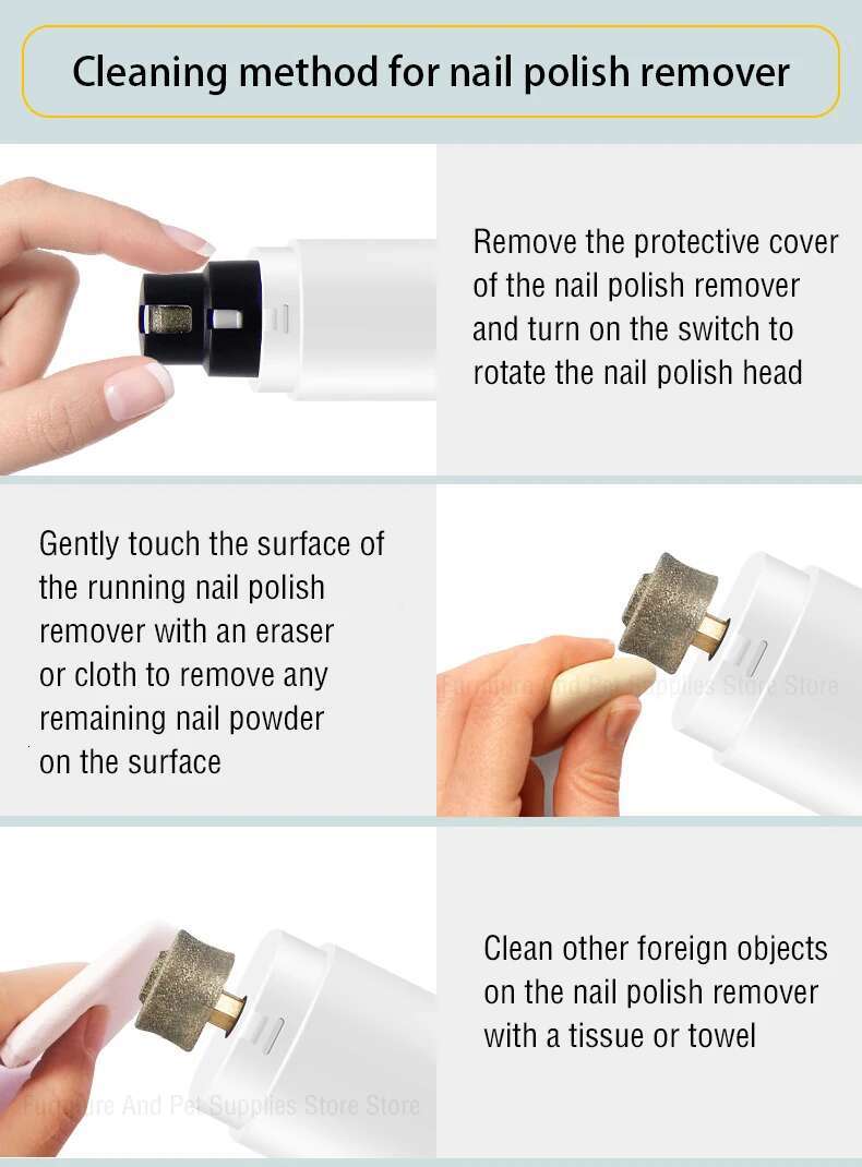 Electric Clippers for Dog Grinders Rechargeable USB Charging LED Light Pet Quiet Cat Paws Nail Grooming Supplies