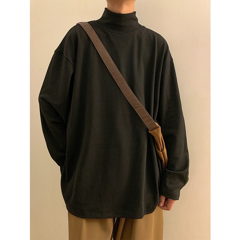 MM02222 Long-sleeved loose-fitting sweatshirt for spring and autumn half-high collar
