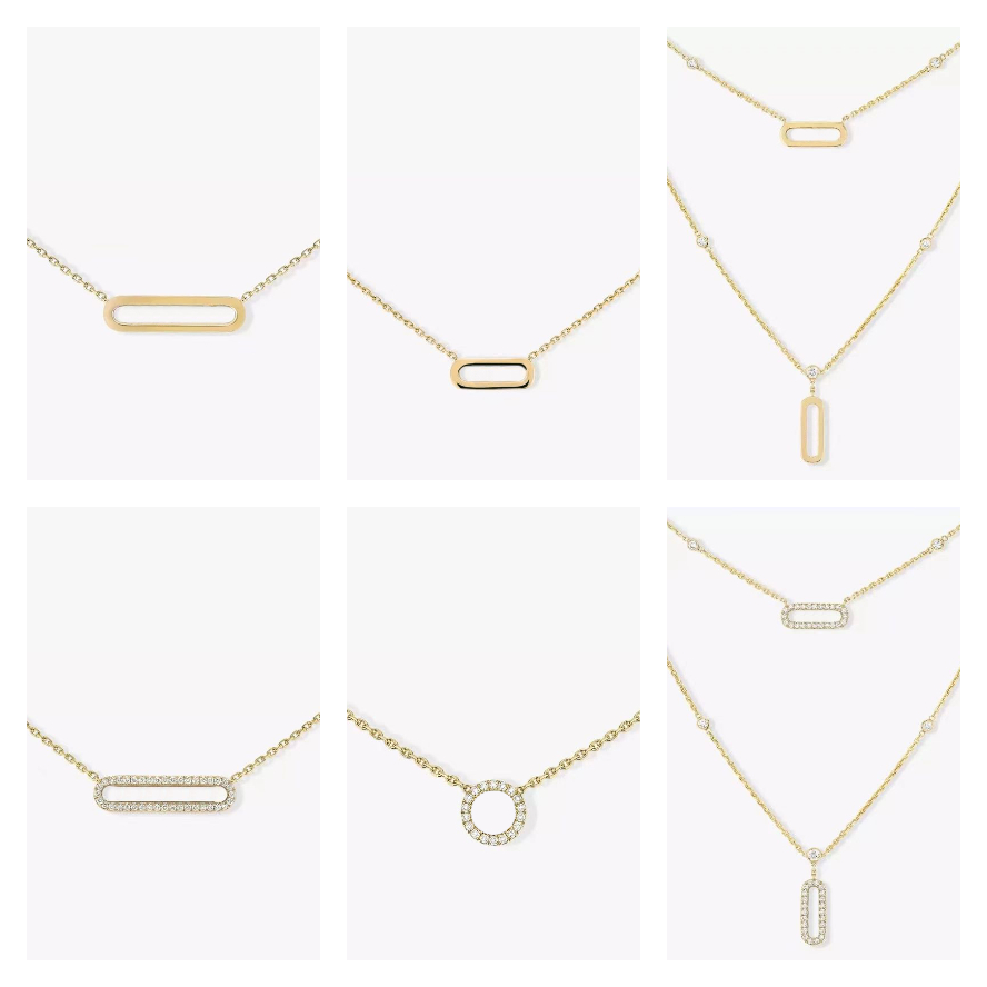 jewelry woman designer diamond necklace 925 sterling silver jewelry Minimalist Stainless Steel 18K Gold Plated jewelry custom necklace high end necklace mom gifts