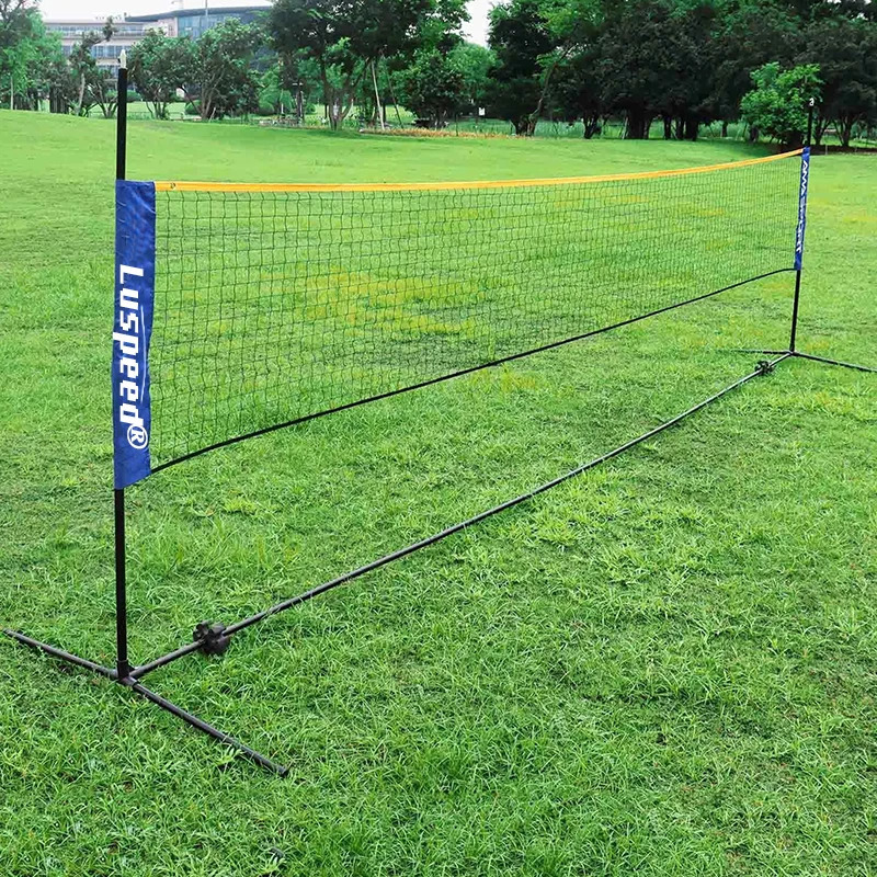 Portable Folding Standard Professional Badminton Net Indoor Outdoor Sports Volleyball Tennis Training Square Nets Mesh 250221