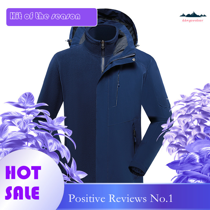 Ddmyoutdoor Outdoor Winter Fishing Suit Waterproof Breathable Warm Three In One Men S And Women S Two Piece Suit Jackets