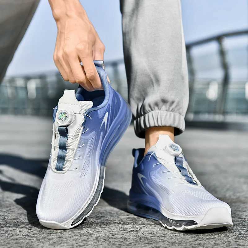 Mens shock-absorbing mens anti slip walking lightweight breathable hot running shoes sports and fiess Z250307