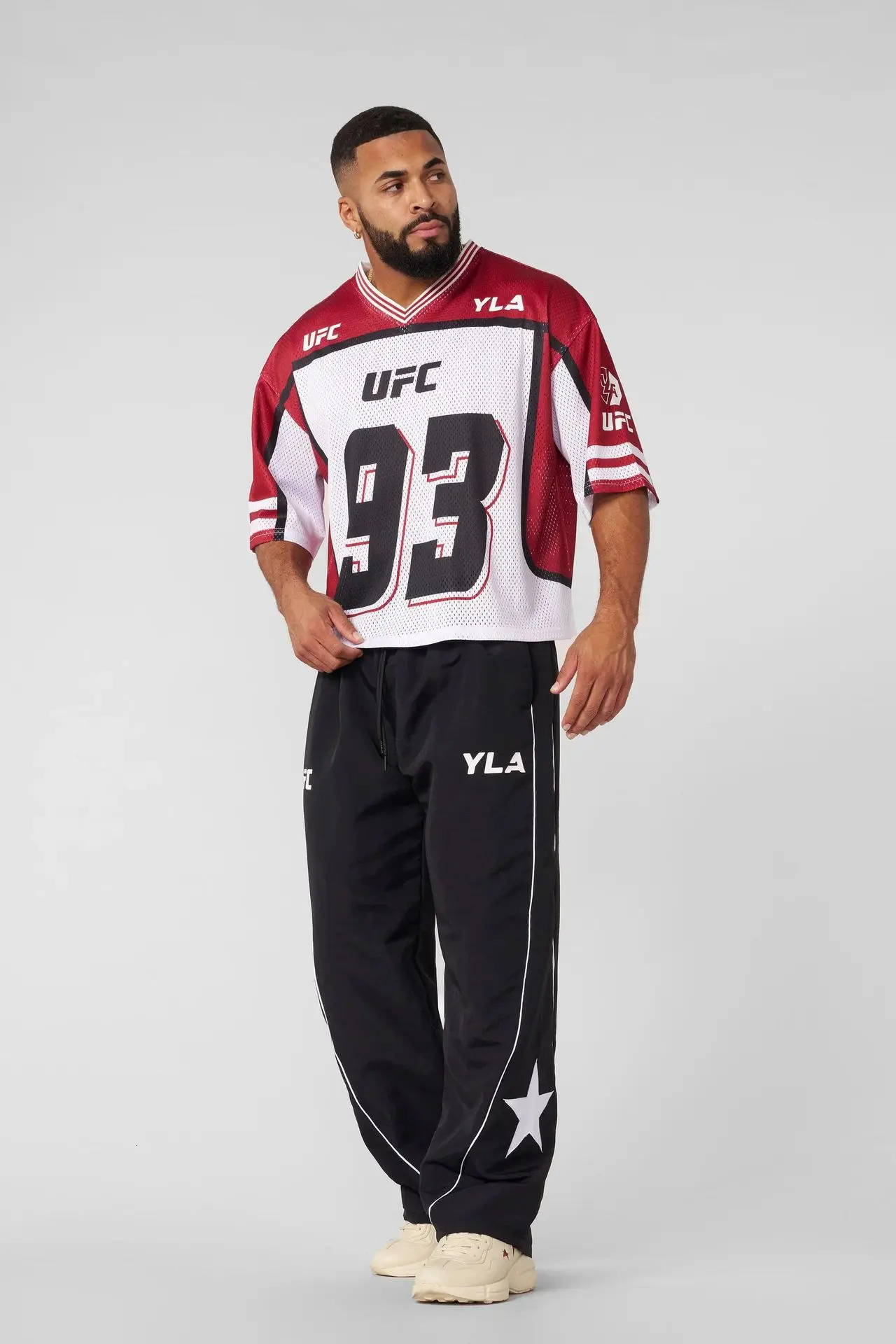 Young American Oversized T-Shirt Mens Exercise And Fiess Quick-Drying Breathable Large Printed Short-Sleeved 250214