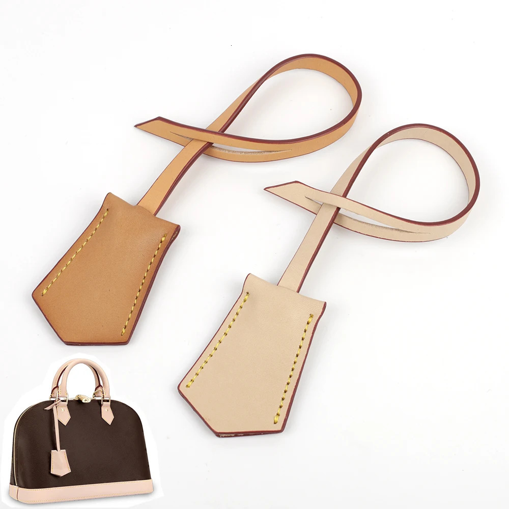 Leather Handbag Tag Women Travel Bag Hanging Charm Luggage Suitecase Tags Cover Hanging Name Label Accessories Apricot 250221