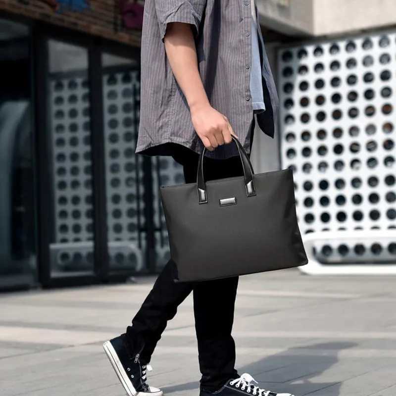 2025 New briefcase portable file backpack large capacity business mens computer bag public file bag Z250220