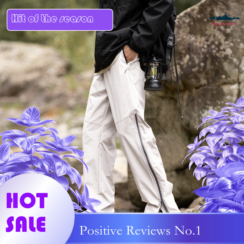 Ddmyoutdoor Outdoor Assault In Spring And Autumn Waterproof Hiking Pants Functional Zipper Straight Leg Workwear Casual Pants For Men Jackets