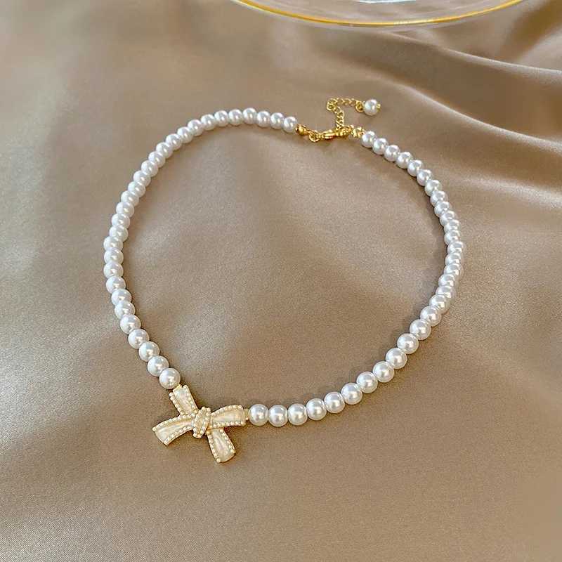 Coquette Aesthetic Pearl Necklace Korean Fashion Choker Planet Necklace Heart Pendant Y2k Accessories Cool Girl Hip Hop JewelryXJ250222