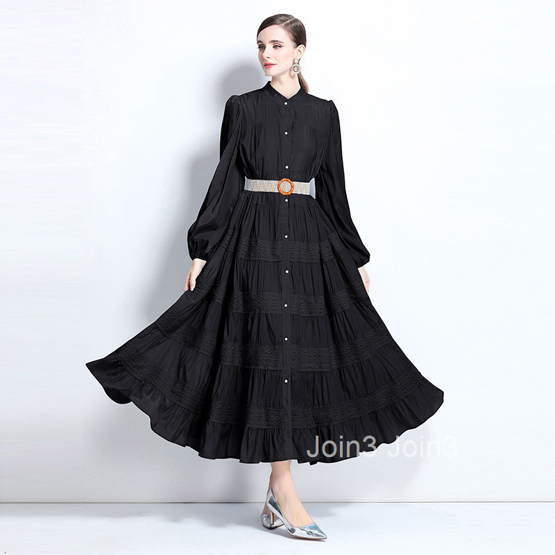 Spring New Product Water soluble Lace Splicing Large Pendulum Connecting Clothes