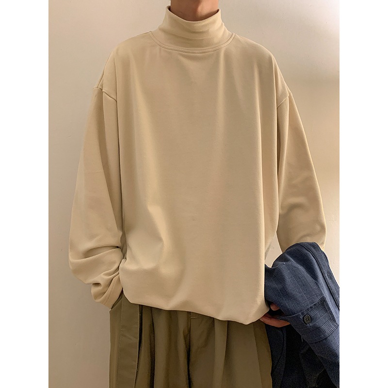 MM02222 Long-sleeved loose-fitting sweatshirt for spring and autumn half-high collar