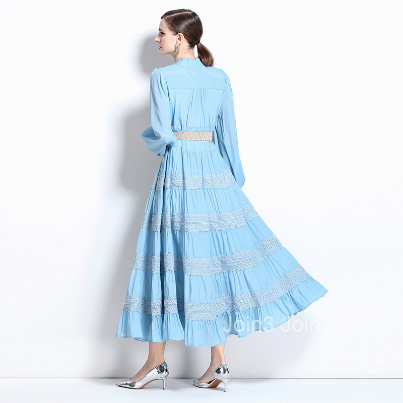 Spring New Product Water soluble Lace Splicing Large Pendulum Connecting Clothes