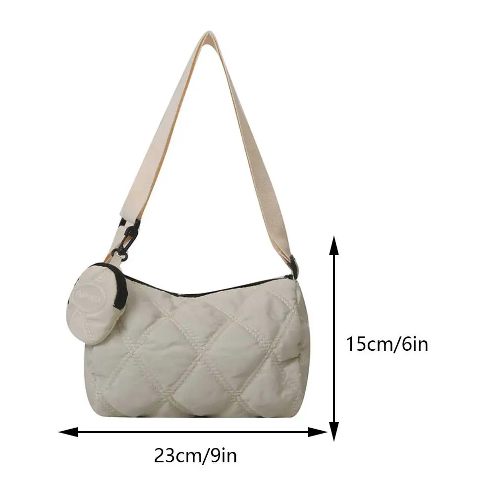 Embroidery Diamond Lattice Womens Handbags ner Shoulder Cross Body Bags Female Handbag with Coin Purse 250218