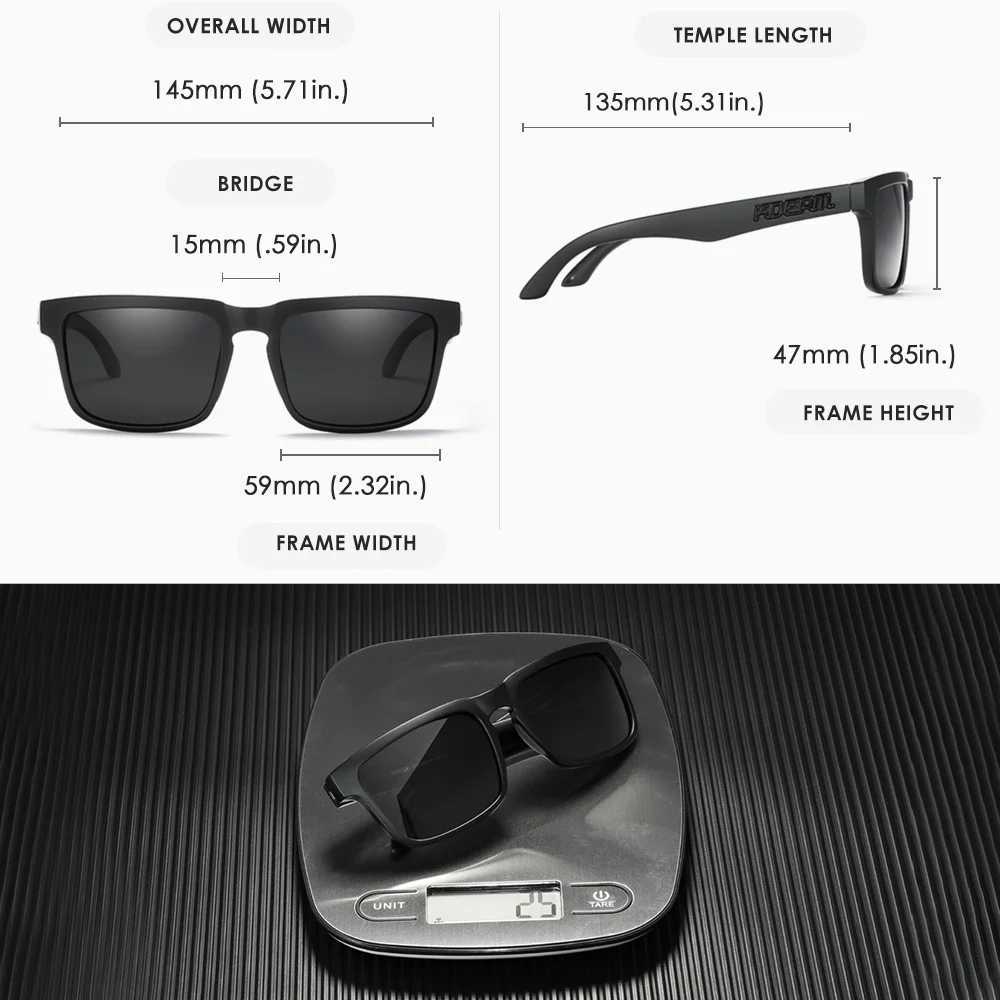 2025 KDEAM Brand Men Square Sunglasses Sports Polarized Sun Glasses Fashion Women Shades Reflective Coating Colorful Lens UV400 W250621