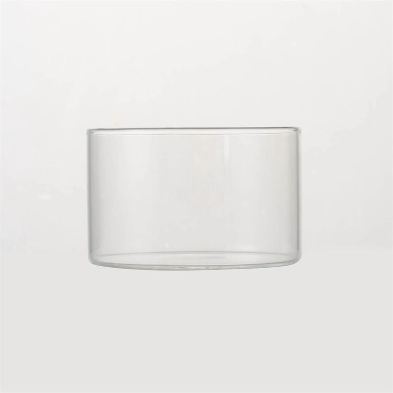 Round Shape Glass Empty Jars Diy Candle Empty Cups Handmade Glass Dessert Scented Candles Glass Jar