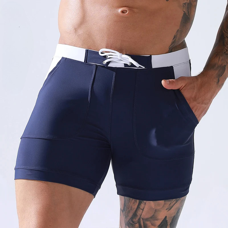 Summer New Men's Shorts Designer Swim Shorts Quick Drying Breathable Swim Shorts Drawstring Pocket Stretch Quarter Casual Beach Shorts