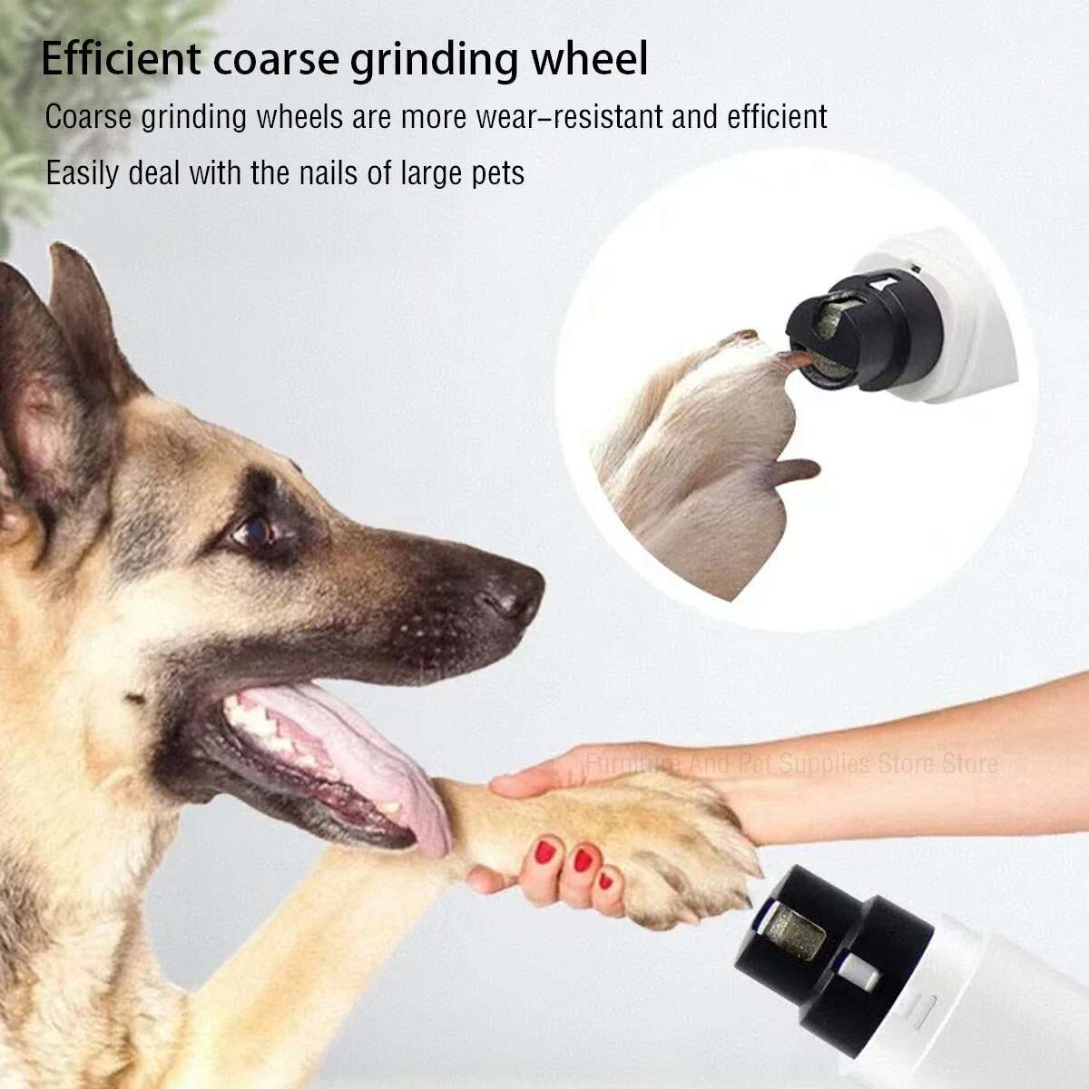 Electric Clippers for Dog Grinders Rechargeable USB Charging LED Light Pet Quiet Cat Paws Nail Grooming Supplies