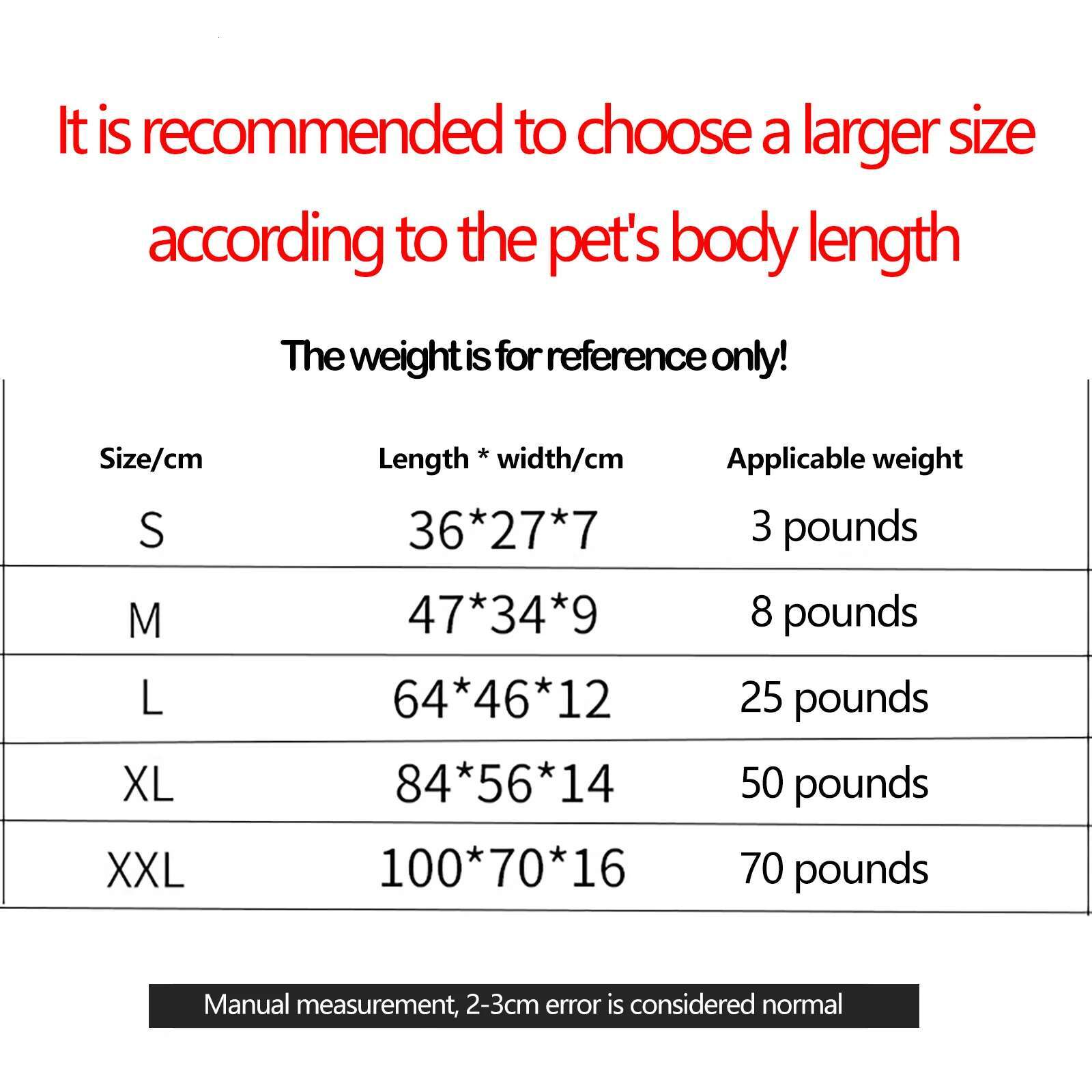 Waterproof Bed 600D Oxford Dogs Beds for All Seasons Thickened PP Cotton Filg Bite-resistant Pet Mat Dog Accessories