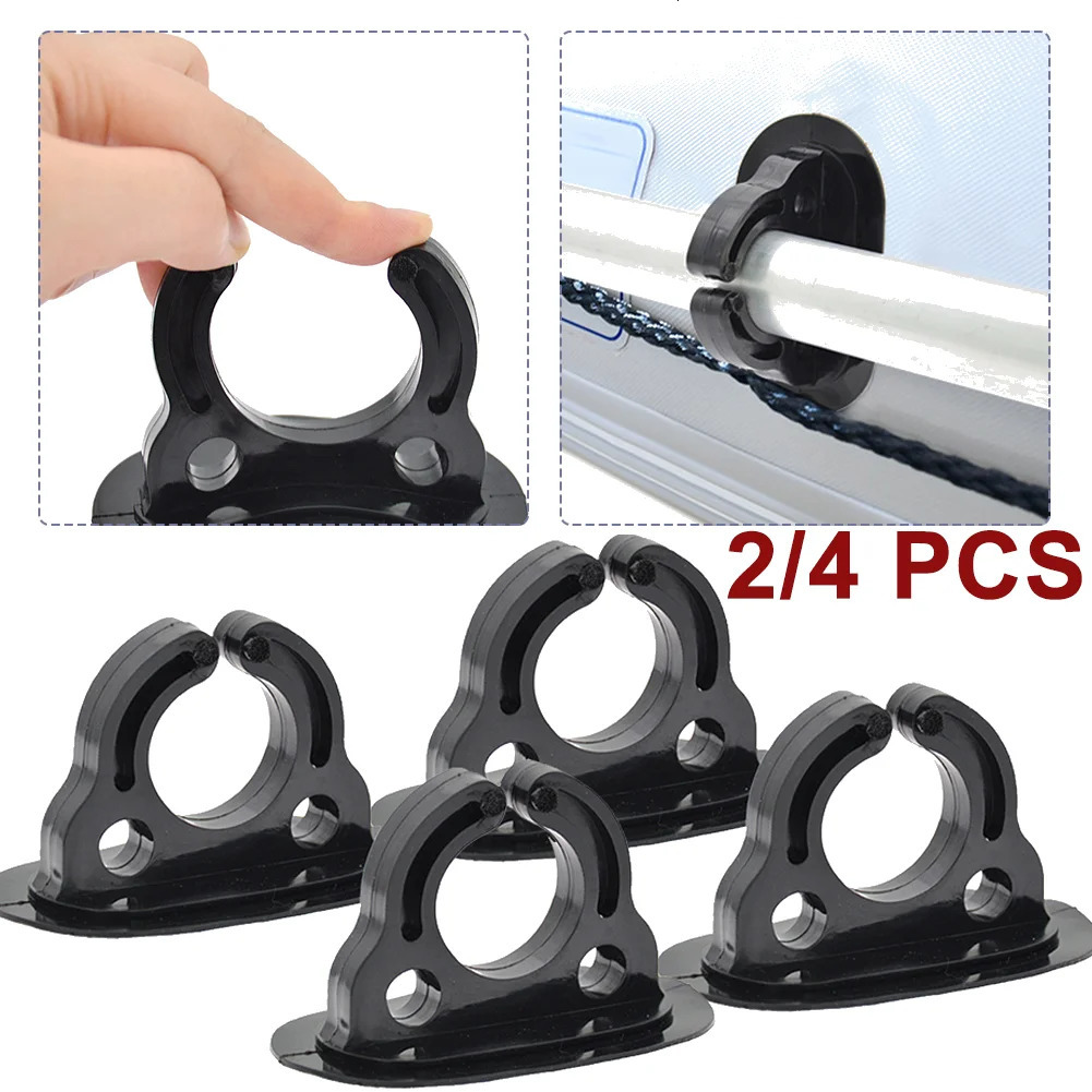 24 Pcs Paddle Storage Holder Plastic Rubber Boat Clips Oar Keeper for Kayaks Canoes Rowing Boats Inflatable 250220z