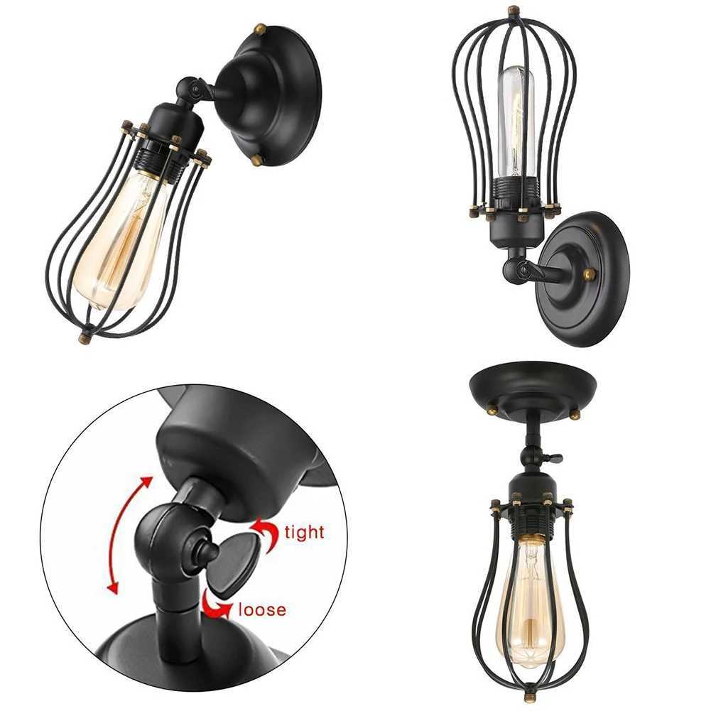 Wall Lamp Vintage Retro Wall Lights Indoor Lighting Bedside Wall Lamps For Bedroom Loft Aisle Decoration Home Lighting Fixtures Z250220