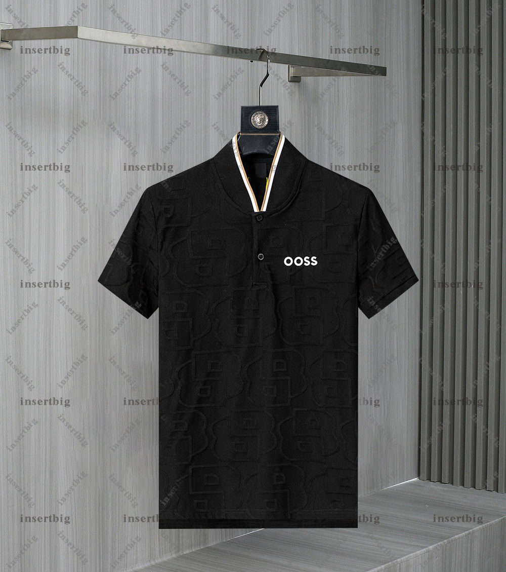 2025 Summer New High End Casual Fashion Mens Polos Collar Colorful Contrast Short Sleeve 100% Cotton