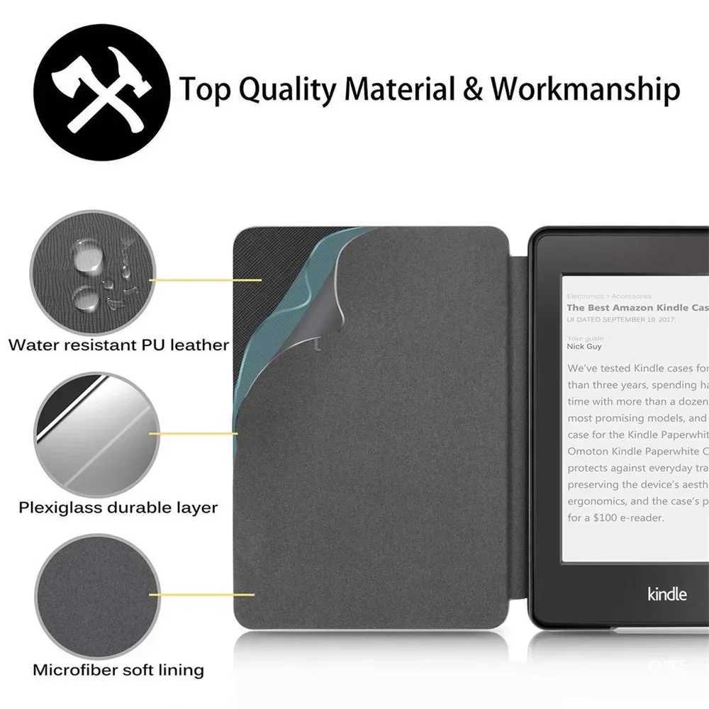 Smart Case For Kindle Paperwhite 12th Generation case 2024 Soft TPU Silicone Cover for Kindle Paperwhite 2024 7 inch (12th Gen) Z250222