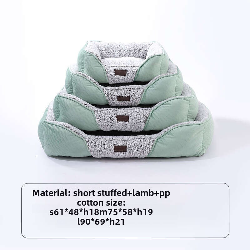 Self-heating Fleece High-sided Pet Bed, Foldable and Dual-purpose Pet Sleeping Mat, Suitable for Small and Medium-sized Dogs
