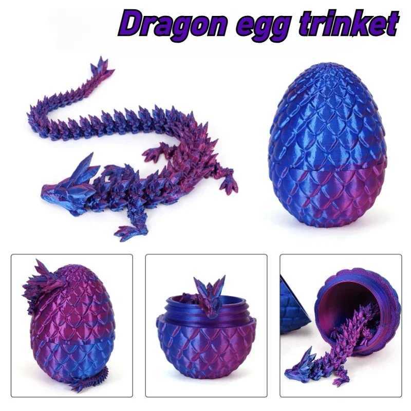 Crystal with Fully Articulated Joints Dragon Egg A Decompression Toy for Office Desk Decoration and Childrens Gifts Free shipping
