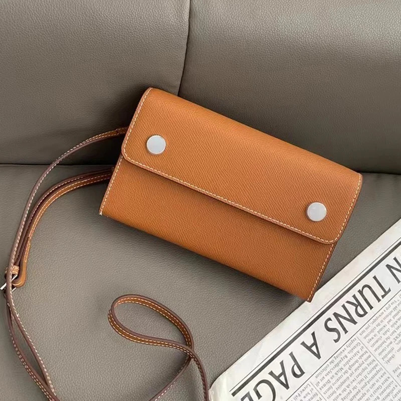 Genuine Leather Box Clutch Bags For Women Handbags Purses In First Layer Cowhide Button Mini Shoulder 250221