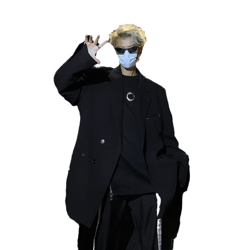 X222Classic Men's Business Suits Set with Peak Lapels Perfect Fit for Large Bodies and Special Events