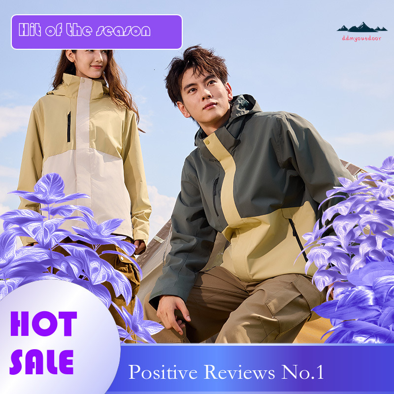 Ddmyoutdoor Autumn Winter Three In One Color Blocked Men S Windproof Outdoor Hiking Warm Fleece Jacket LG Jackets