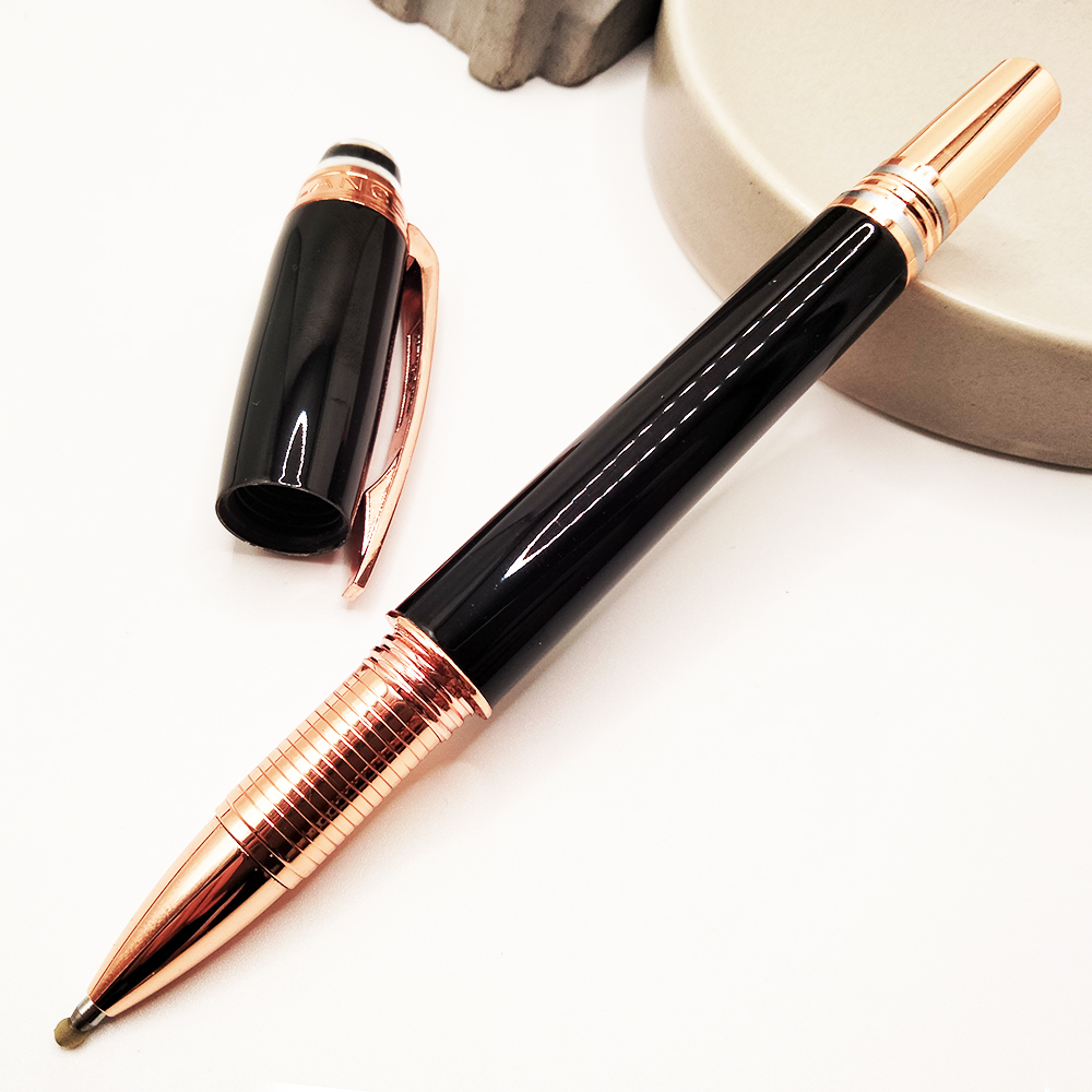 Mont Pens Ballpoint Pen Crystal Translucent Inlaid M Rollerball Pen Boligrafos Cute School Supplies