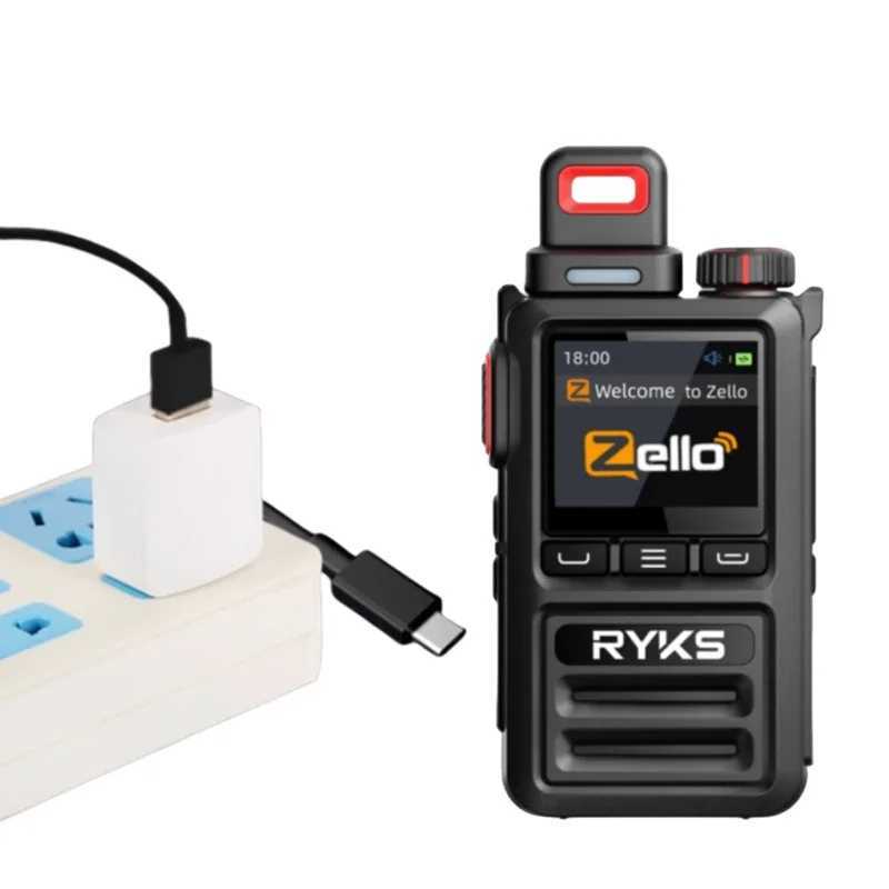 Zello 4G Android LTE 2G 3G GSM Poc Network Two Way Ra Long Range Walkie Talkie with Sim Card Z250221