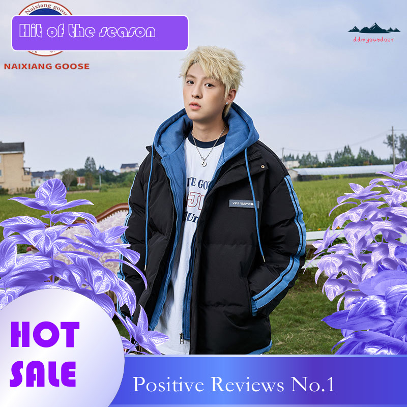 Ddmyoutdoor Men S Women S Thick Warm Cotton American Versatile And Fashionable Bread Jacket Striped Korean Loose Hooded Jacket Jackets