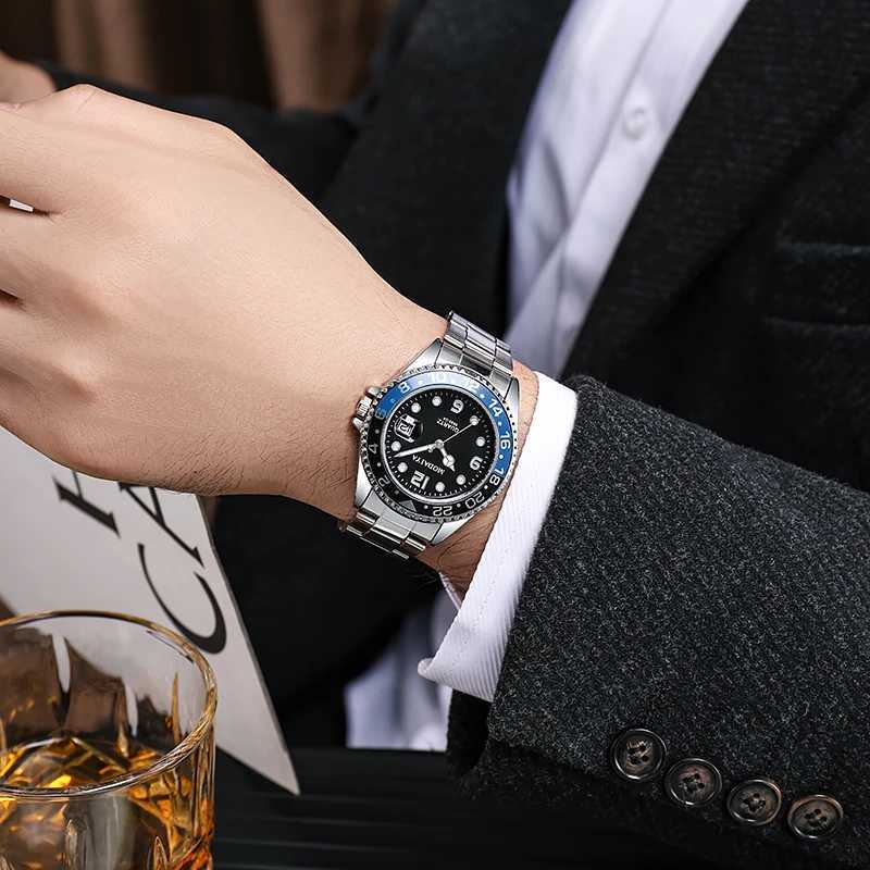 2022 New Arrival Fashion Quartz es Men Luxury Brand Stainl Steel Wrist Watch Luxury Mens Watch Mens Watch W250222