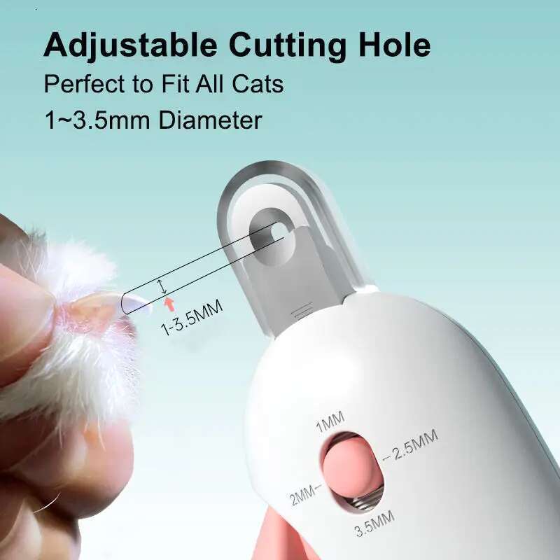 Cat Dog with Adjustable Hole Professional Pet Clippers to Avoid Nail Over-Cutting Puppy Kitten Claw Care Tool