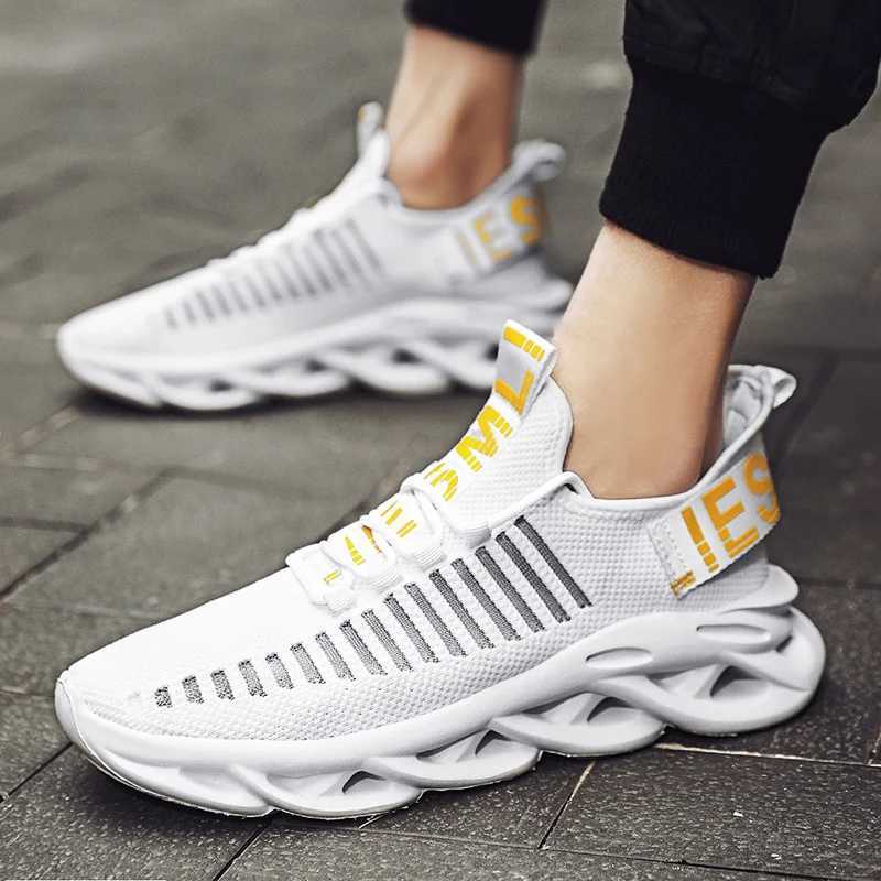Lightweight Men Casual Breathable Unisex Sneakers Anti-slip Rubber Sole M running Shoes Lace Up Tennis NEW top 37-47 Z250221