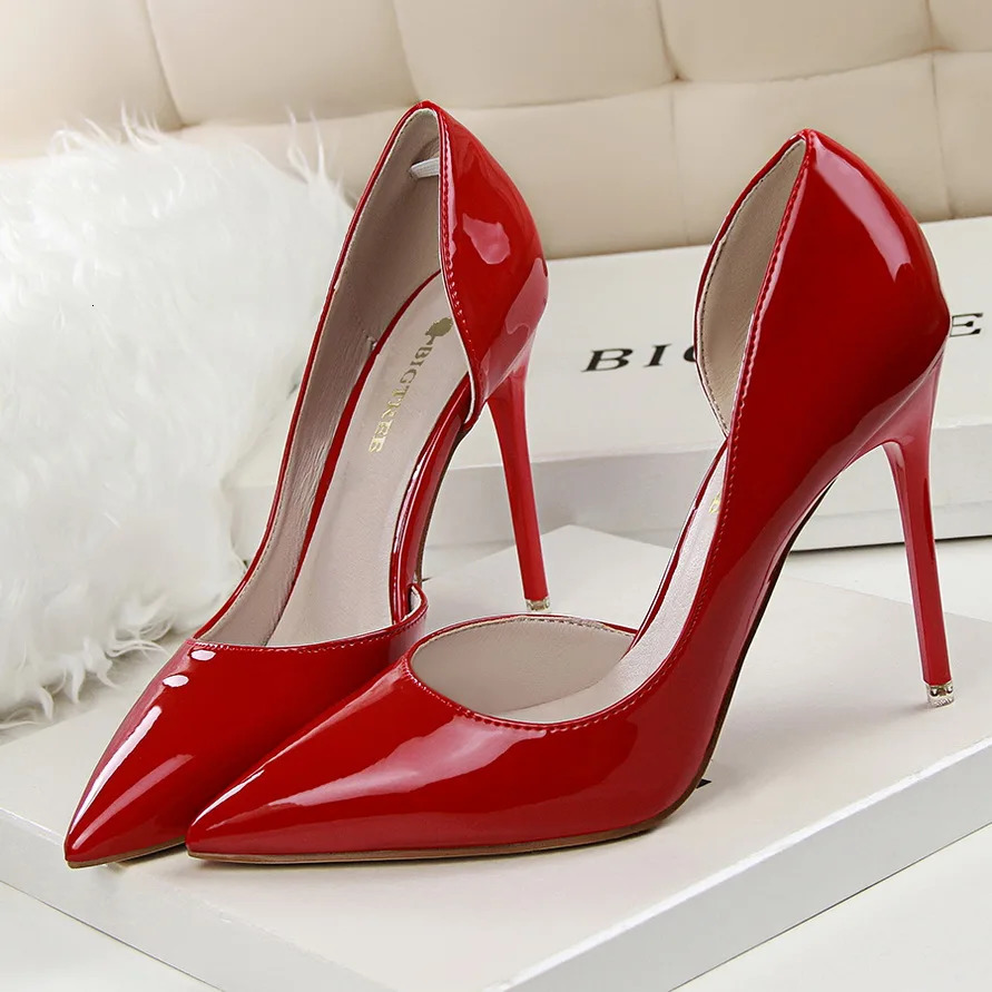 Women 7.5cm 10.5cm High Heels Yellow Pumps Office Sexy Stiletto Wedding Bridal Scarpins Low Heels Lady Orange Silver Party Shoes 250221