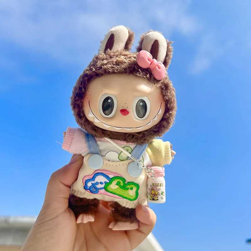 Plush Dolls Only Clothes 17cm Baby Clothes Pendant Box Baby Clothes Key Chain Baby Dolls Conjoined Clothes Cute Wholesale H250221
